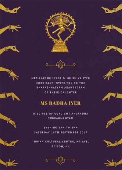 Nataraja and Hastamudras